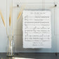 Personalized Anniversary Music Sheet