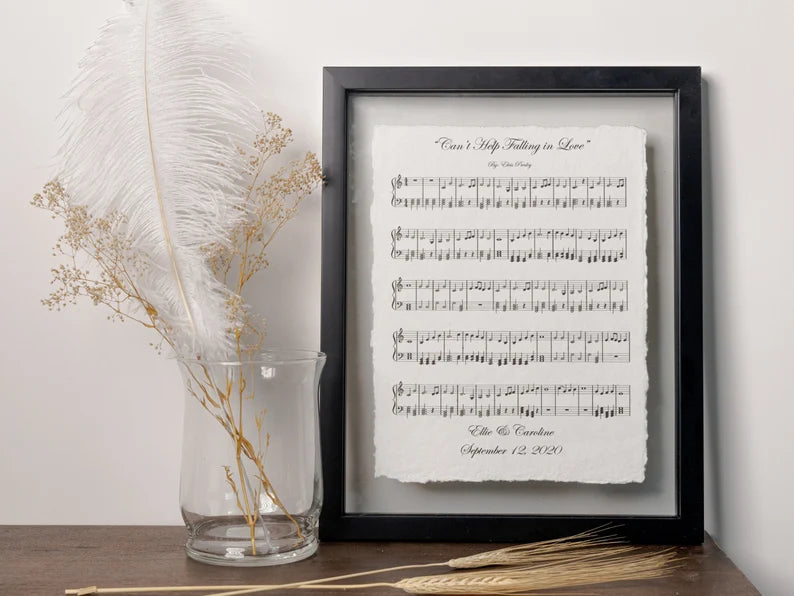 Personalized Anniversary Music Sheet